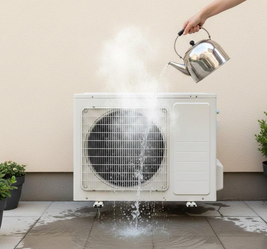 【重要】絶対にやってはいけない！室外機にお湯をかけるリスク