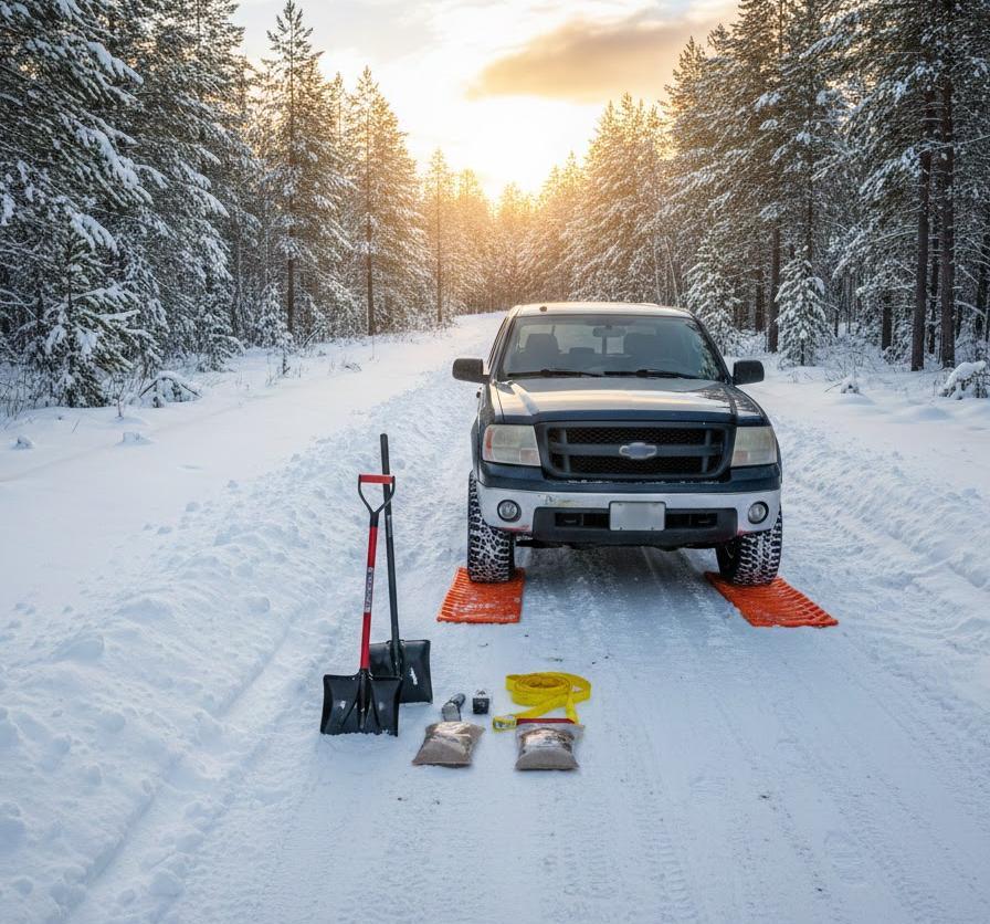 自力で脱出できるか判断する！雪道スタック解消の具体的ステップ