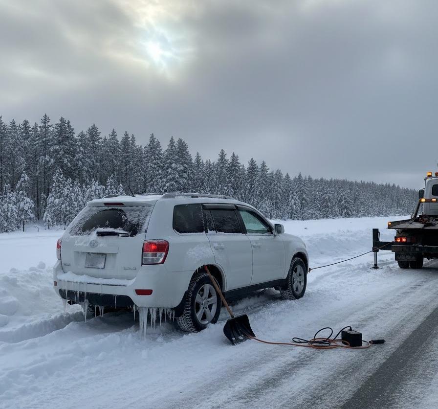 車の寒波トラブルにかかる費用とロードサービス
