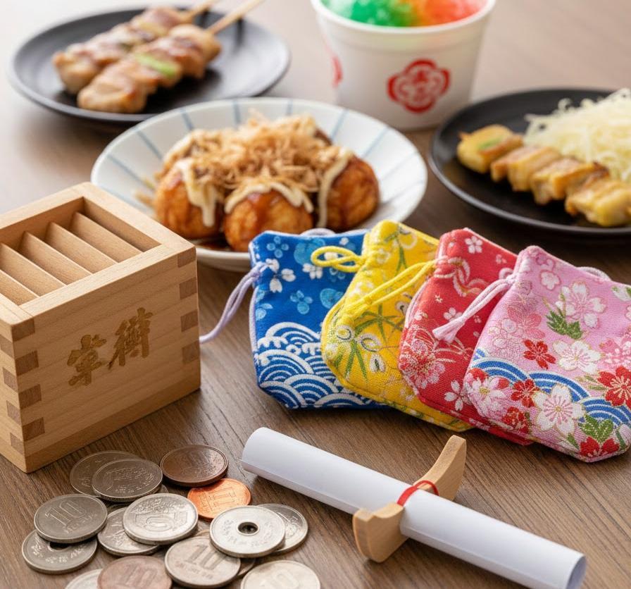 項目別の詳細な相場｜お賽銭・お守り・おみくじ・屋台グルメ