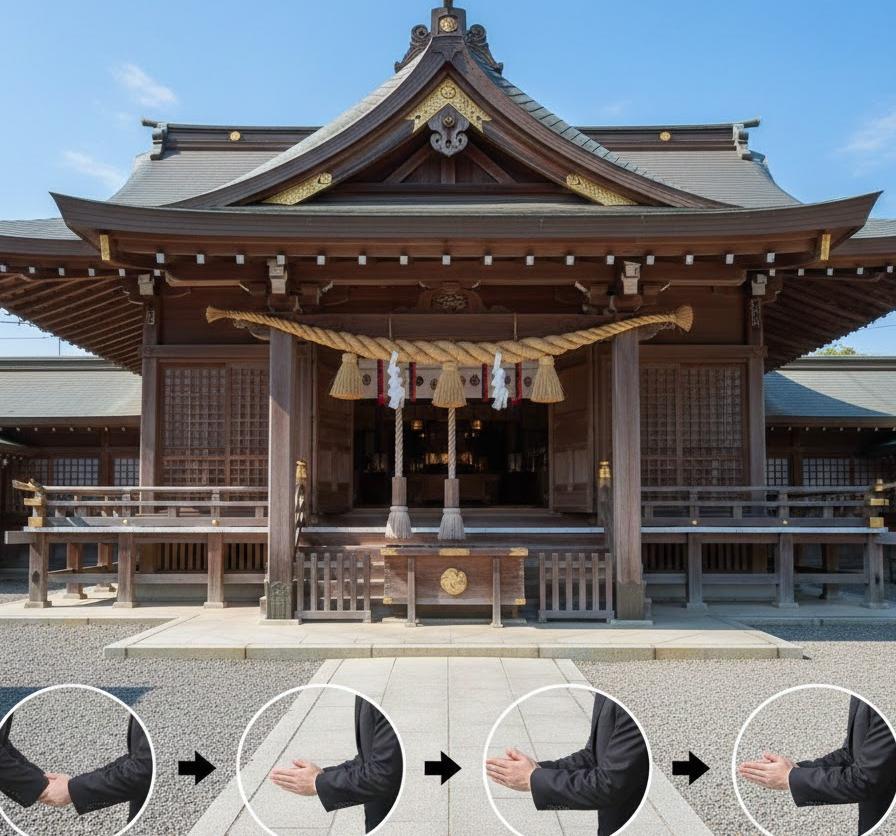 拝礼の作法：二拝二拍手一拝の正しい手順