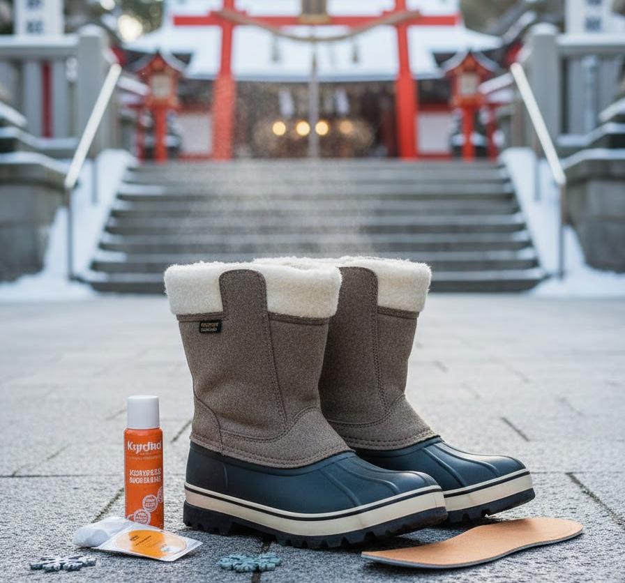 底冷えは足元から！初詣の長時間待機に耐える足元防寒術