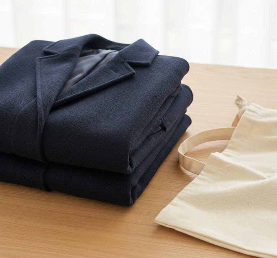 脱いだコートの正しい畳み方と持ち方【実践編】